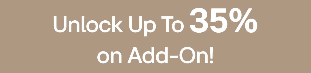 up to 35% on add-on