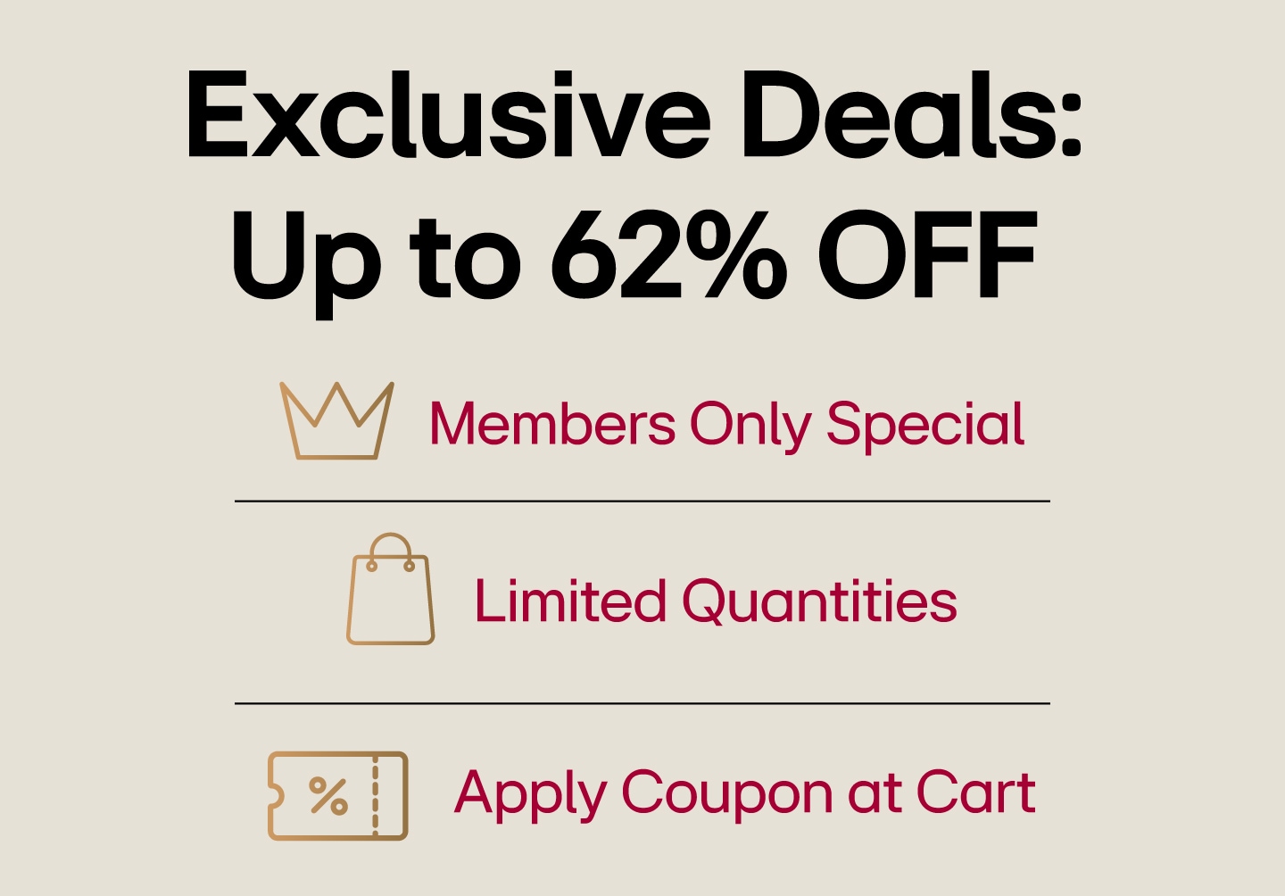 Exclusive Deals