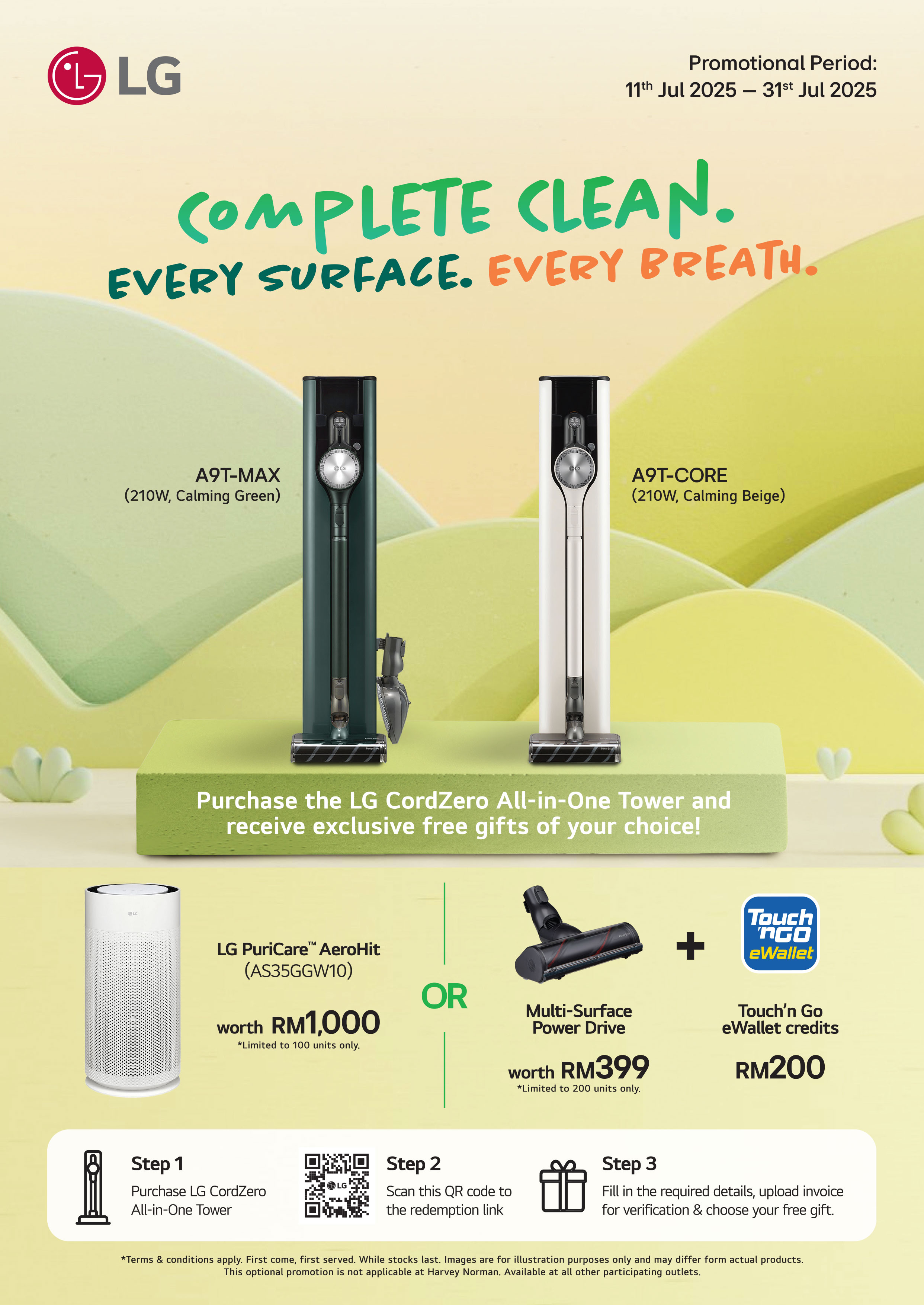 LG CordZero promotion