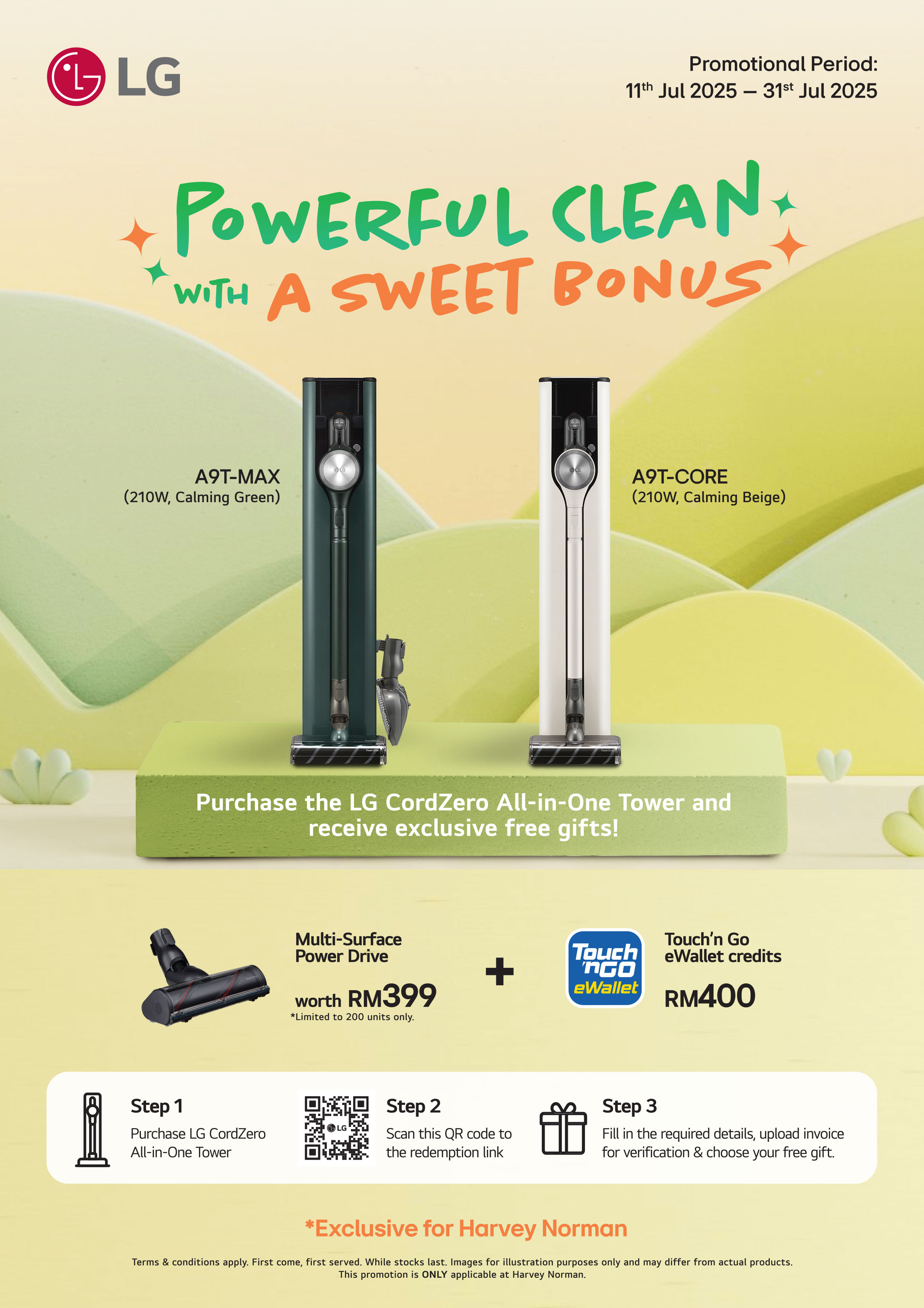 LG CordZero promotion - Harvey Norman