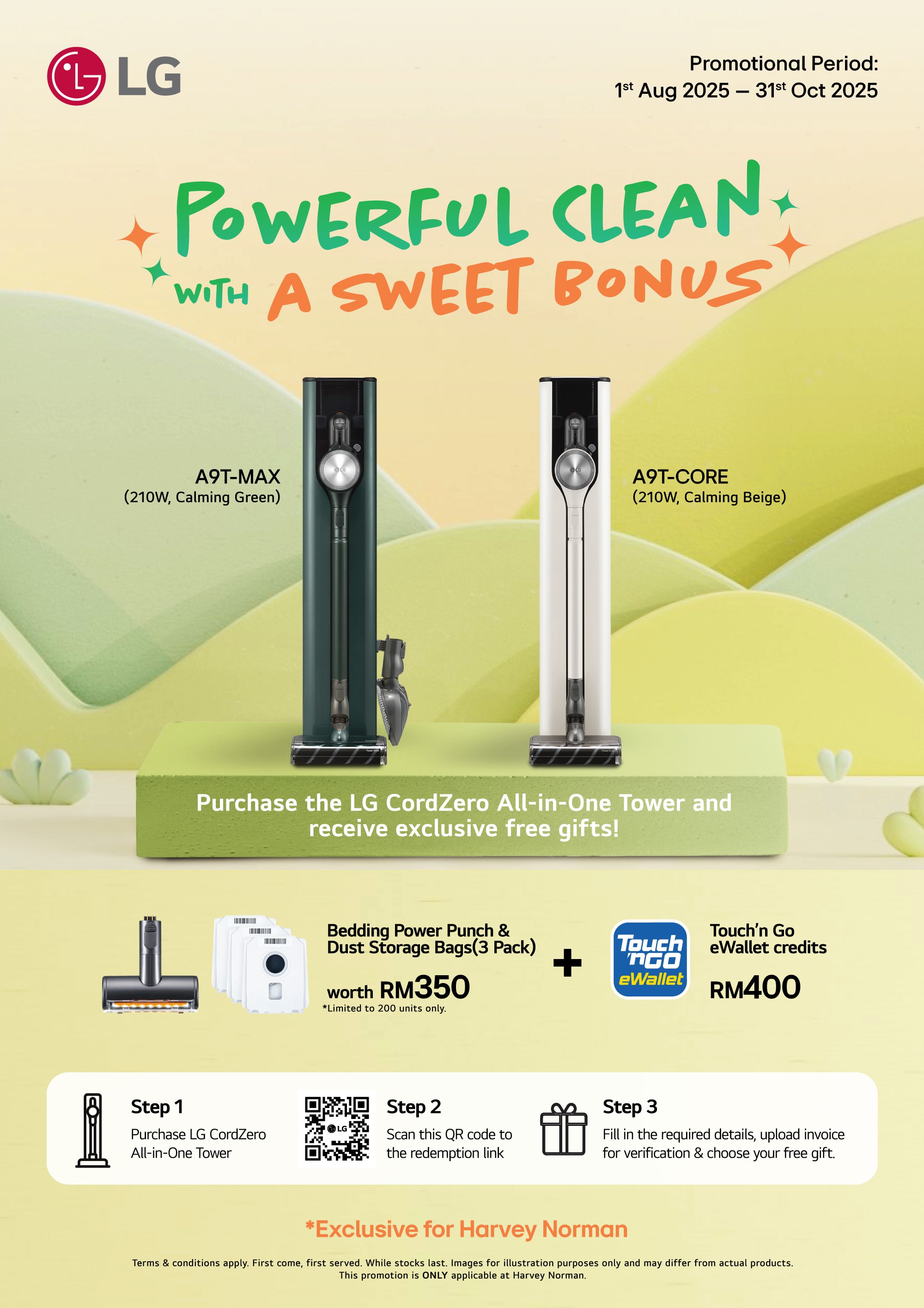LG CordZero promotion - Harvey Norman