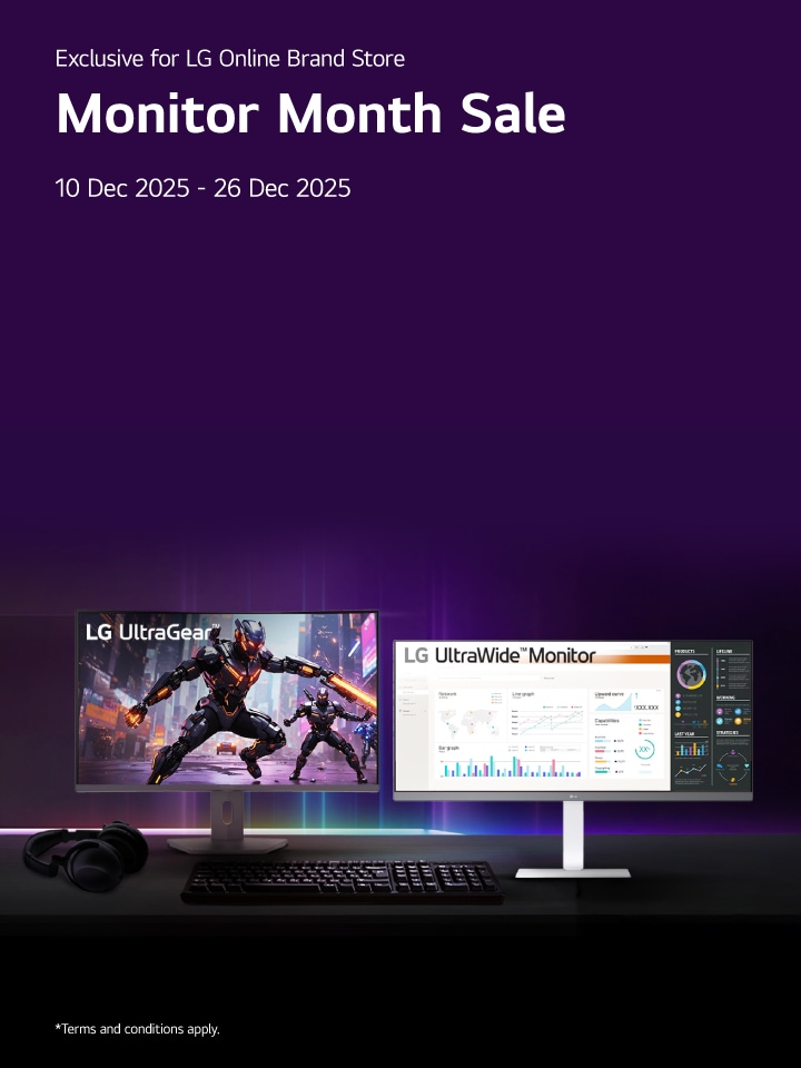 monitor month sale banner