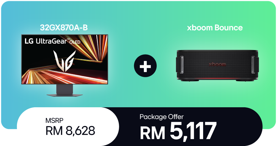 32GX870A-B + xboom Bounce