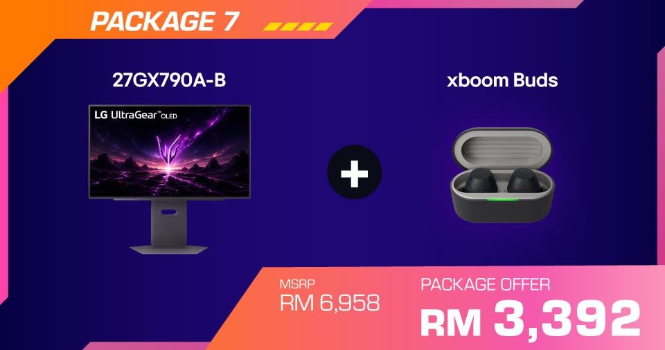 27GX790A-B + xboom Buds