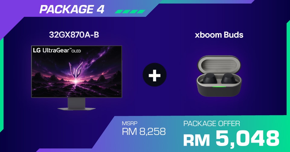 32GX870A-B + xboom Buds