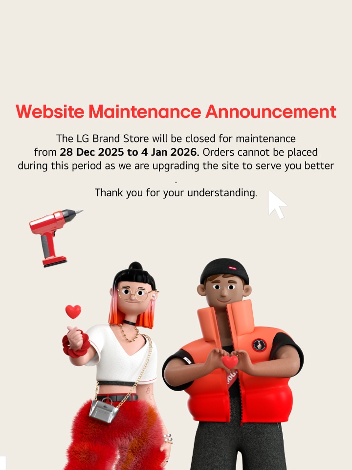LG Online Brand Store Website Maintenance Notice