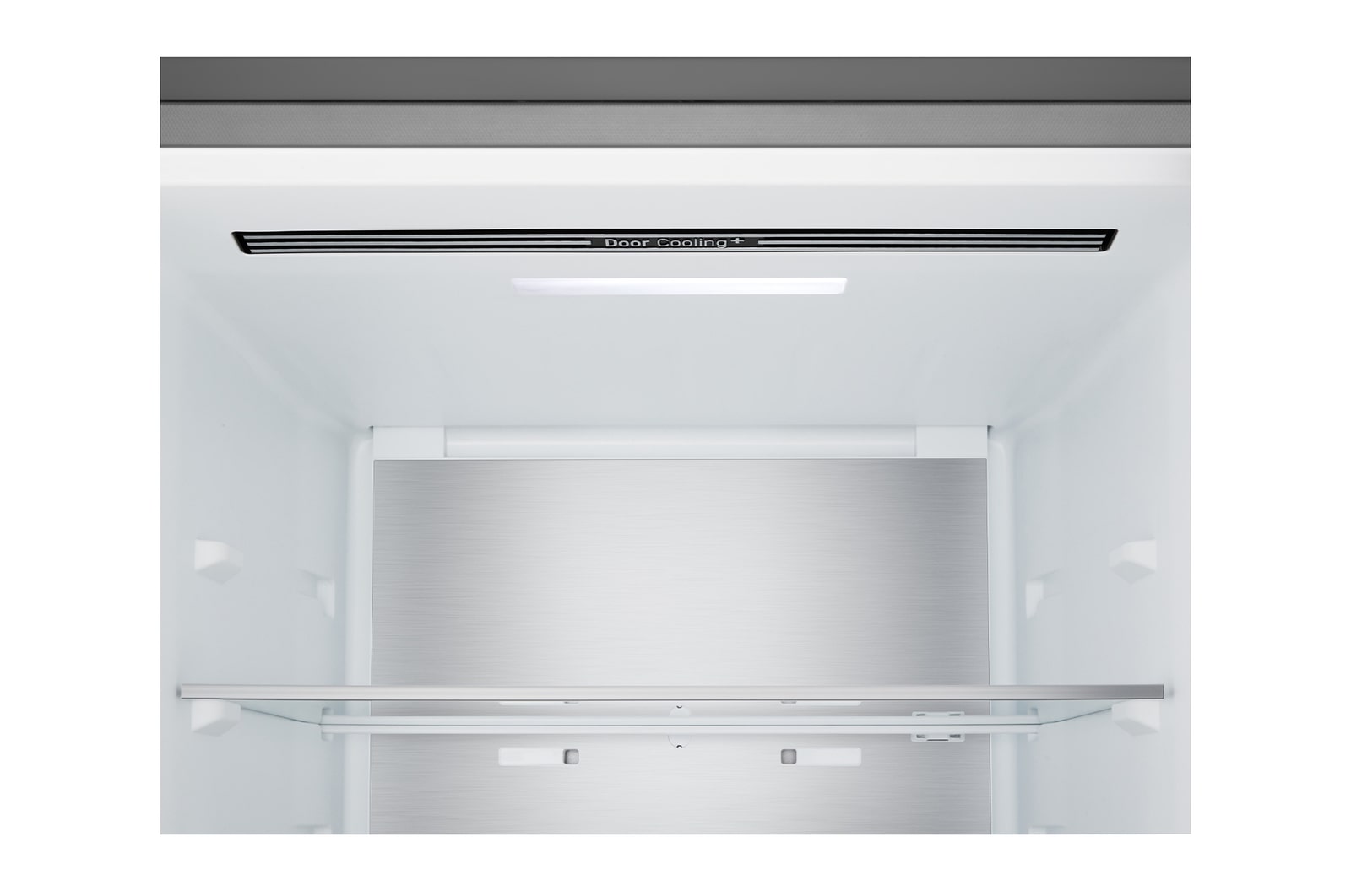 Vooraanzicht LG-koelkast met vriesvak (gbbs514amb) met Door Cooling+™-uitlaat