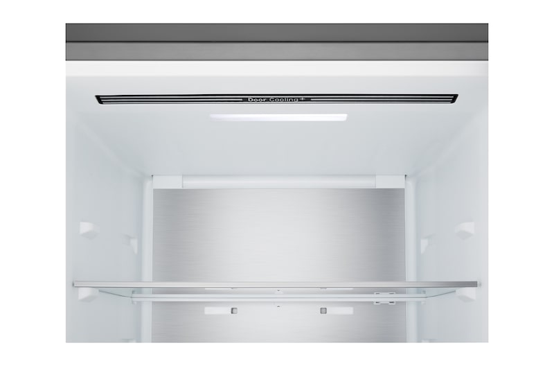 Vooraanzicht LG-koelkast met vriesvak (gbbs514amb) met Door Cooling+™-uitlaat