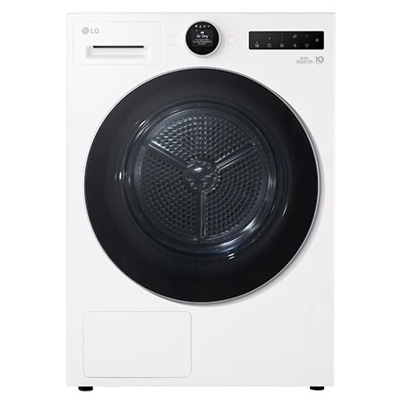 9kg Warmtepomp droger Wit | Zelfreinigende condensor | Eco Hybrid™ | Sensor Dry | LG NL - RT90X8