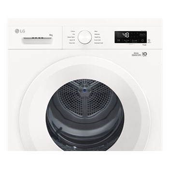 LG 8kg Warmtepomp droger Wit | Zelfreinigende condensor | Sensor Dry | Dual Lint Filter | LG NL, RHX1008NWH