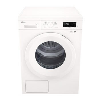 LG 8kg Warmtepomp droger Wit | Zelfreinigende condensor | Sensor Dry | Dual Lint Filter | LG NL, RHX1008NWH