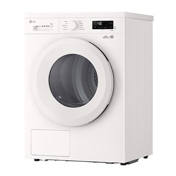 LG 8kg Warmtepomp droger Wit | Zelfreinigende condensor | Sensor Dry | Dual Lint Filter | LG NL, RHX1008NWH
