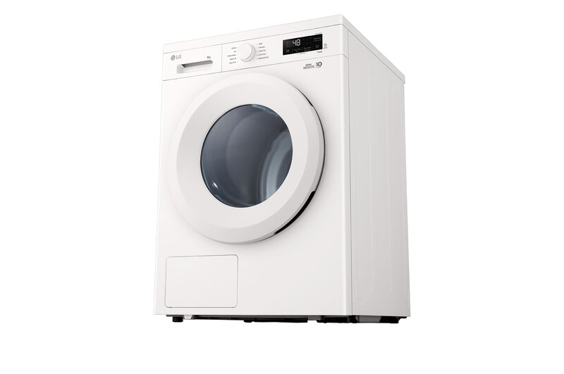 LG 8kg Warmtepomp droger Wit | Zelfreinigende condensor | Sensor Dry | Dual Lint Filter | LG NL, RHX1008NWH
