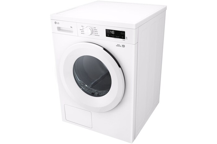 LG 9kg Warmtepomp droger Wit | Zelfreinigende condensor | Sensor Dry | Dual Lint Filter | LG NL, RHX1009NWB
