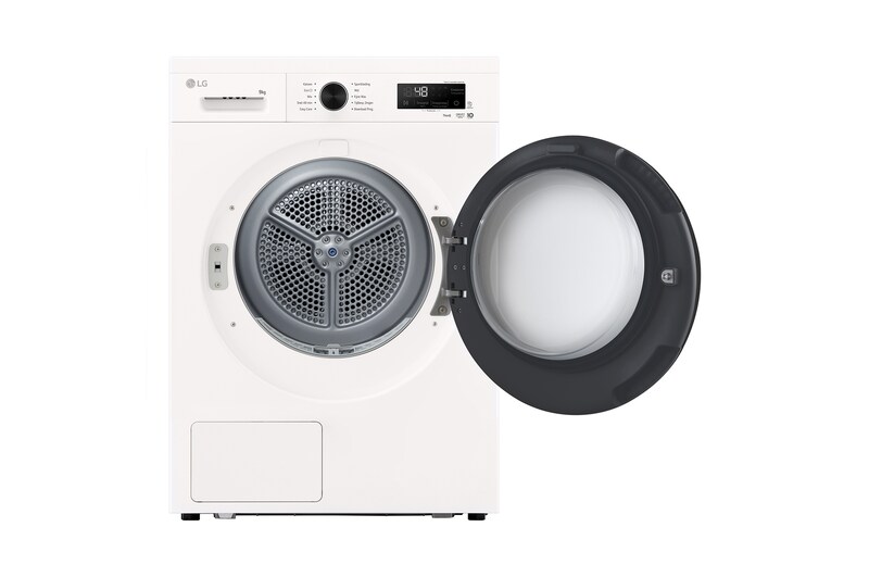LG 9kg Warmtepomp droger Wit | Zelfreinigende condensor | Sensor Dry | Dual Lint Filter | LG NL, RHX1009NWB
