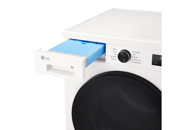 LG 9kg Warmtepomp droger Wit | Zelfreinigende condensor | Sensor Dry | Dual Lint Filter | LG NL, RHX1009NWB