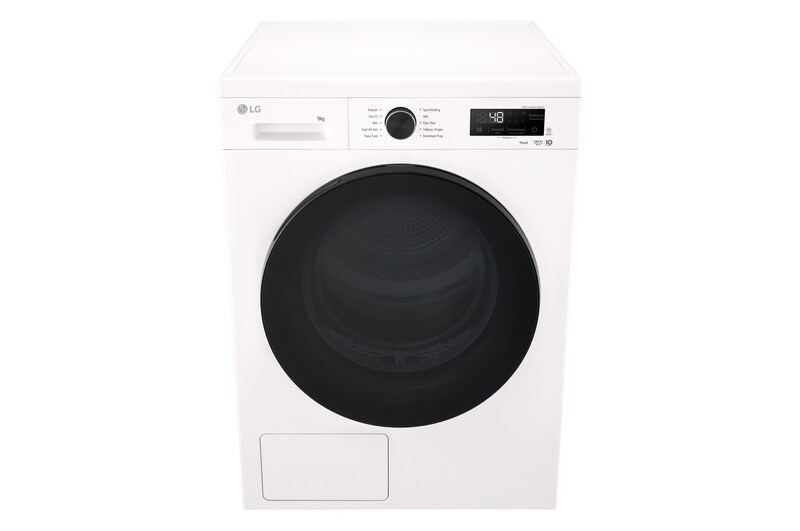 LG 9kg Warmtepomp droger Wit | Zelfreinigende condensor | Sensor Dry | Dual Lint Filter | LG NL, RHX1009NWB