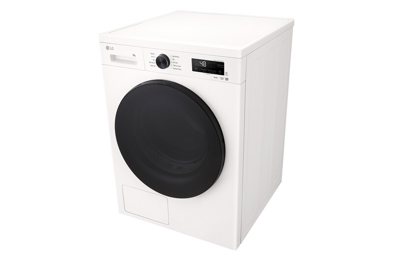 LG 9kg Warmtepomp droger Wit | Zelfreinigende condensor | Sensor Dry | Dual Lint Filter | LG NL, RHX1009NWB