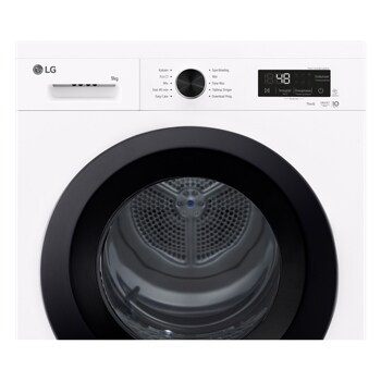 LG 9kg Warmtepomp droger Wit | Zelfreinigende condensor | Sensor Dry | Dual Lint Filter | LG NL, RHX1009NWK