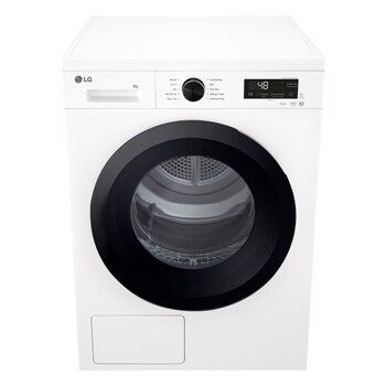 LG 9kg Warmtepomp droger Wit | Zelfreinigende condensor | Sensor Dry | Dual Lint Filter | LG NL, RHX1009NWK