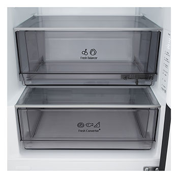 Onderaanzicht van de LG koel-vriescombinatie (GBBS322CEV)