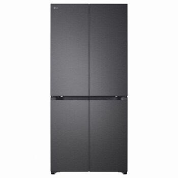 Vooraanzicht van 580L Amerikaanse koelkast Zwart | DoorCooling+™ | Fresh Converter™ | Pure N Fresh | LG NL GMBS30SDEP