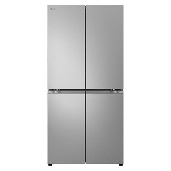 Vooraanzicht van 580L Amerikaanse koelkast Zilver| DoorCooling+™ | Fresh Converter™ | Pure N Fresh | LG NL GMBS30SDPY
