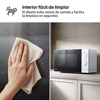 LG 20L Magnetron Wit | 700 W | Easy Bedieningsknop | 25,5 cm draaiplateau | LG NL, MS2082H
