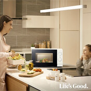 LG 20L Magnetron Wit | 700 W | Easy Bedieningsknop | 25,5 cm draaiplateau | LG NL, MS2082H