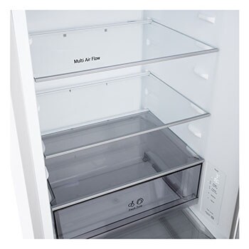 LG 375L Koel-vriescombinatie Wit | Multi-Flow Air | DoorCooling+™ | ThinQ | LG NL, GBBSJ10DSW