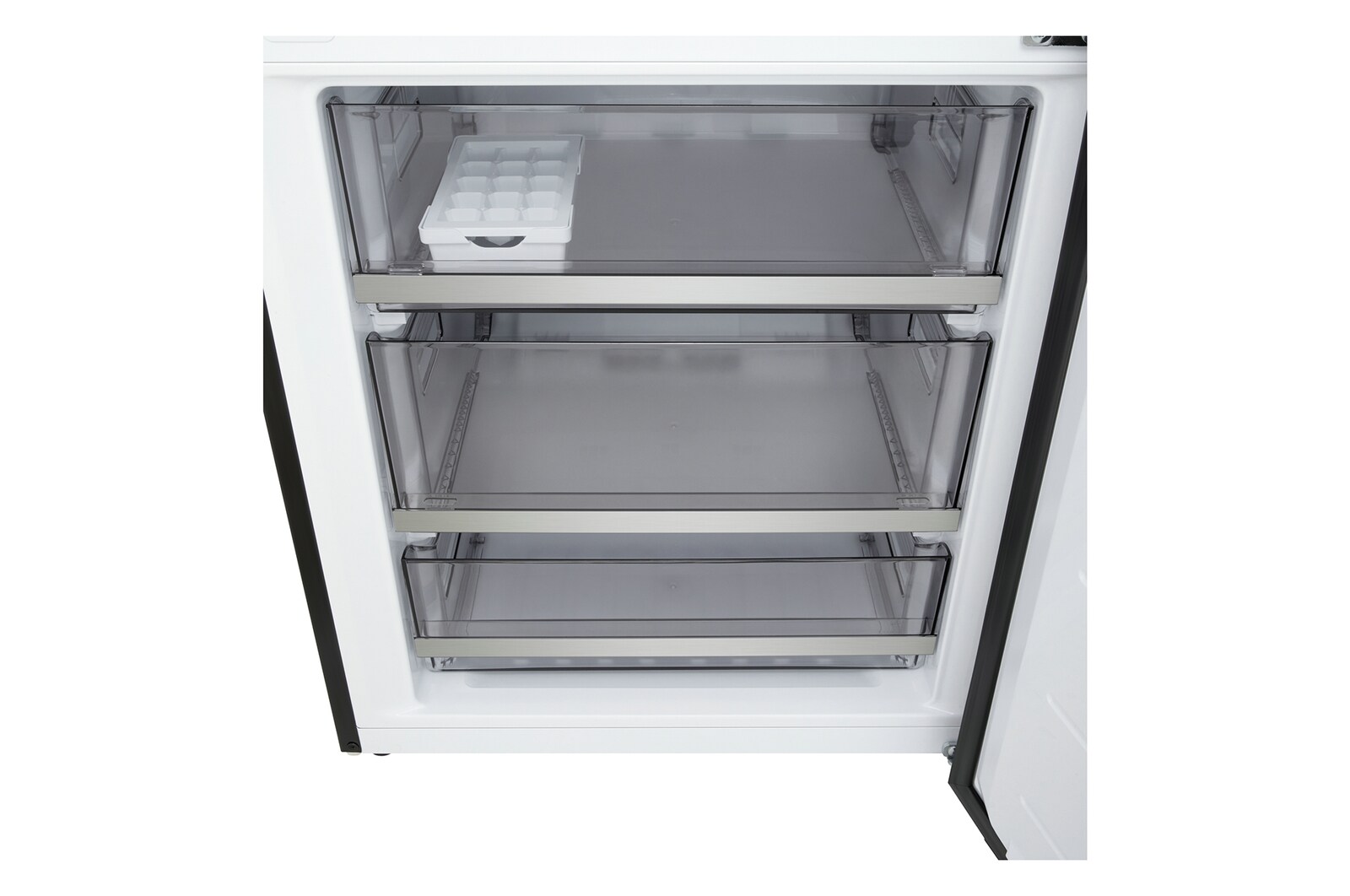 LG 375L Koel-vriescombinatie Zwart | NatureFRESH™ | DoorCooling+™ | LinearCooling™ | LG NL, GBBS726AEV
