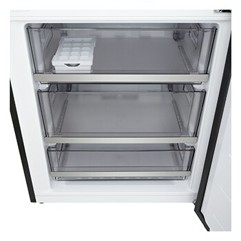 LG 375L Koel-vriescombinatie Zwart | NatureFRESH™ | DoorCooling+™ | LinearCooling™ | LG NL, GBBS726AEV.GBBS001