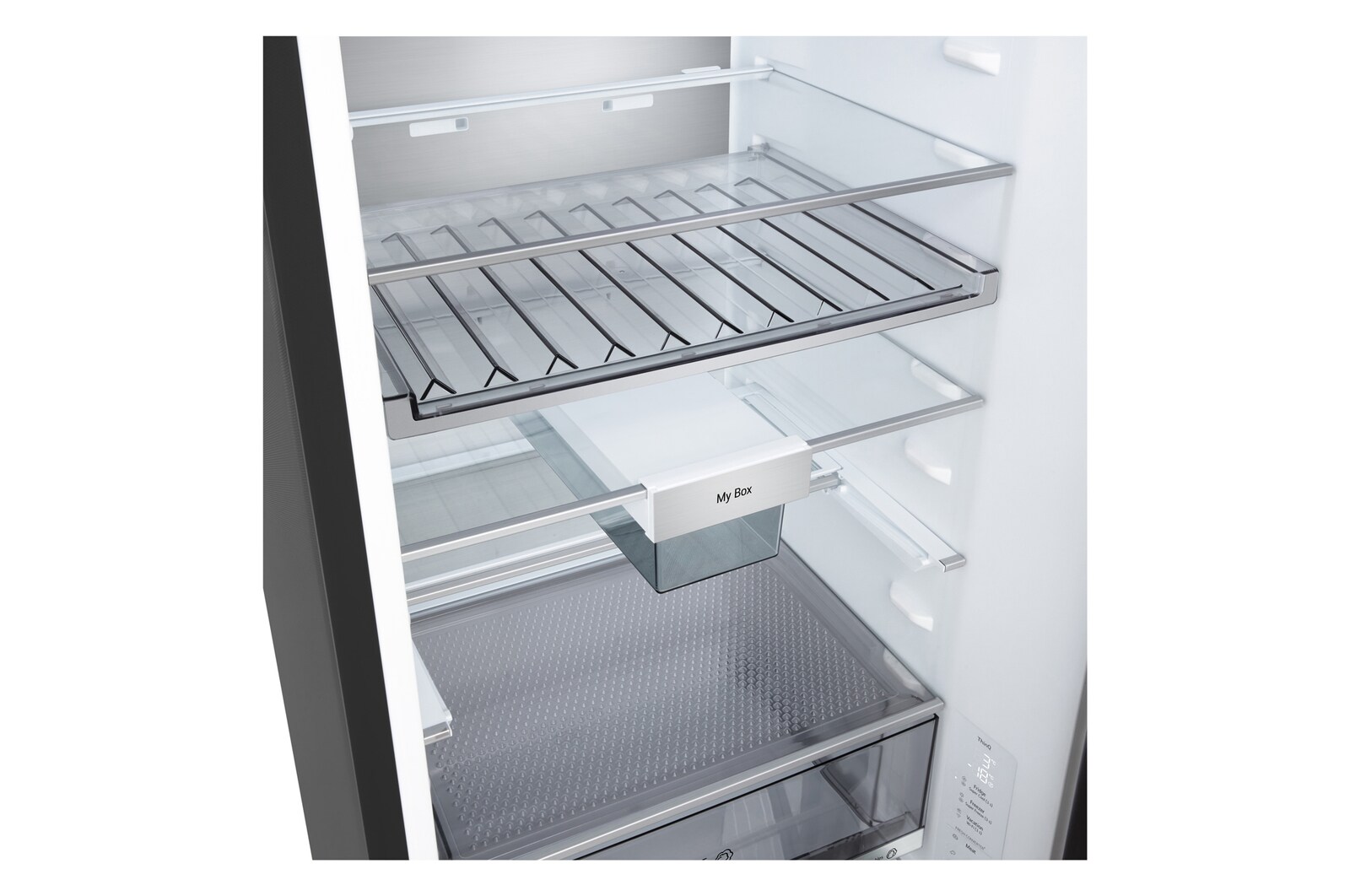 LG 375L Koel-vriescombinatie Zwart | NatureFRESH™ | DoorCooling+™ | LinearCooling™ | LG NL, GBBS726AEV