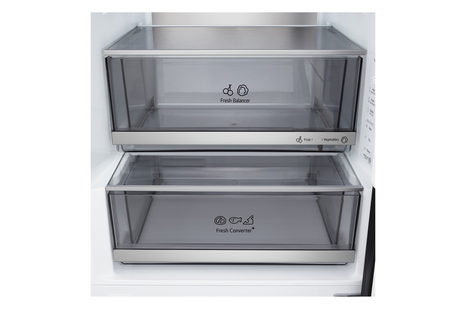 LG 375L Koel-vriescombinatie Zwart | NatureFRESH™ | DoorCooling+™ | LinearCooling™ | LG NL, GBBS726AEV