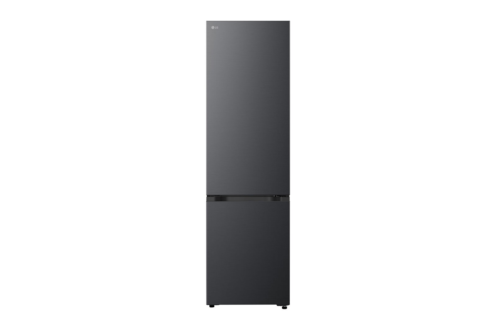 Vooraanzicht van 333L Koel‑vriescombinatie Zwart | DoorCooling+™ | LinearCooling™ | Fresh Converter+™ | LG NL GBBSJ1CCEP