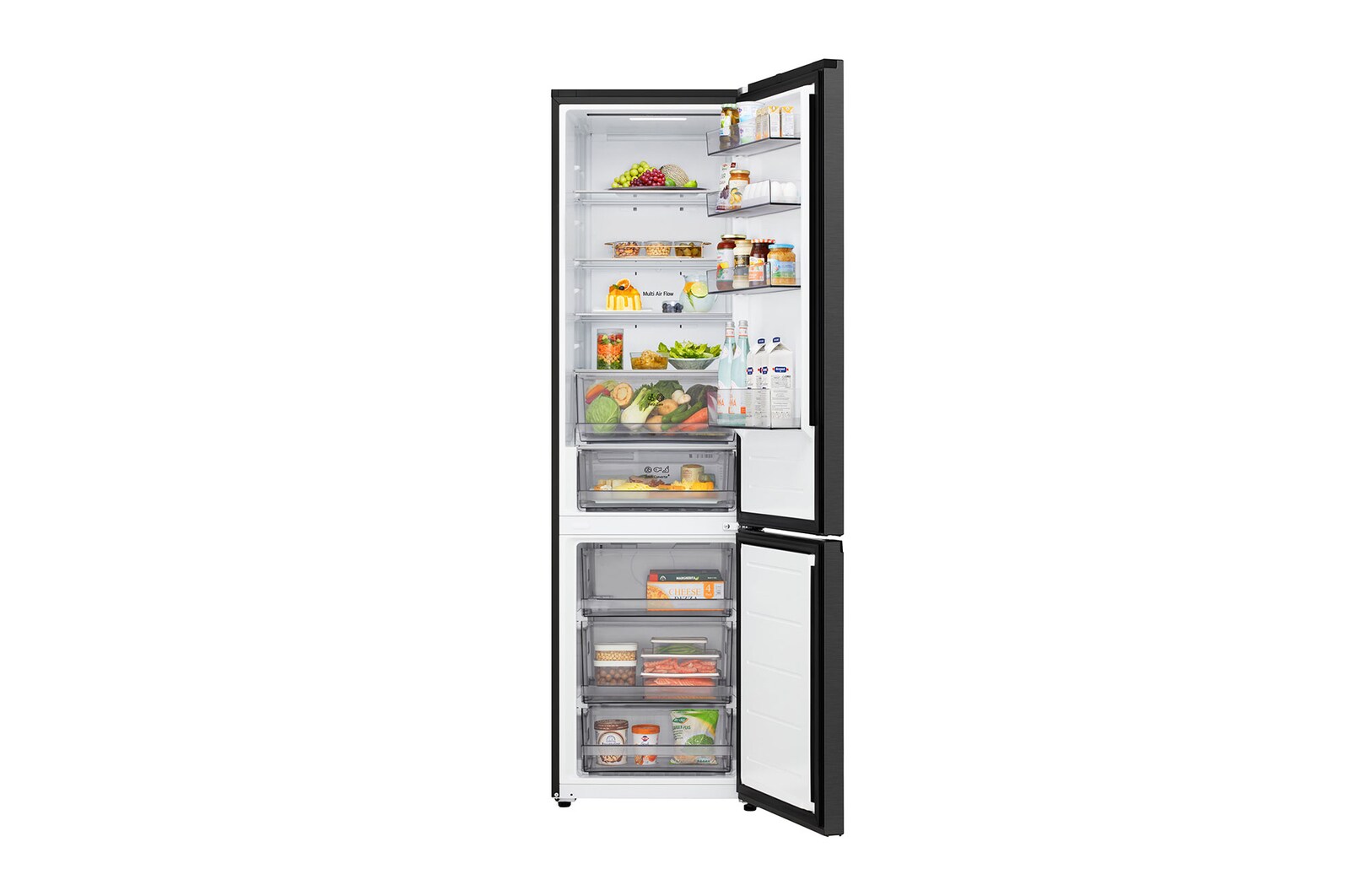 LG 333L Koel‑vriescombinatie Zwart | DoorCooling+™ | LinearCooling™ | Fresh Converter+™ | LG NL, GBBSJ1CCEP
