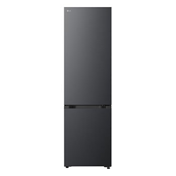 Vooraanzicht van 333L Koel‑vriescombinatie Zwart | DoorCooling+™ | LinearCooling™ | Fresh Converter+™ | LG NL GBBSJ1CCEP