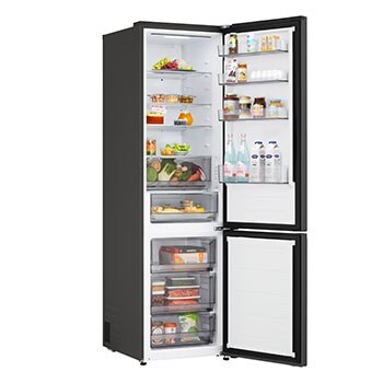 LG 333L Koel‑vriescombinatie Zwart | DoorCooling+™ | LinearCooling™ | Fresh Converter+™ | LG NL, GBBSJ1CCEP