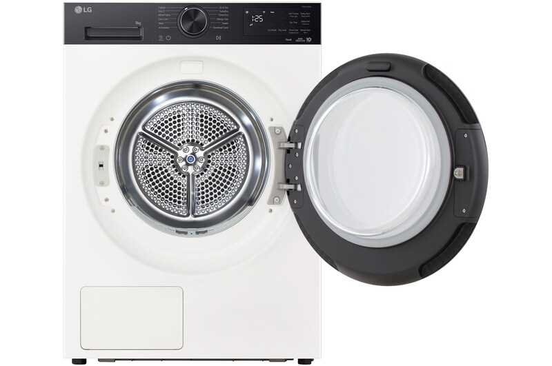 LG 9kg Warmtepomp droger Wit | Zelfreinigende condensor | Eco Hybrid™ | Sensor Dry | LG NL, RHX5009THB