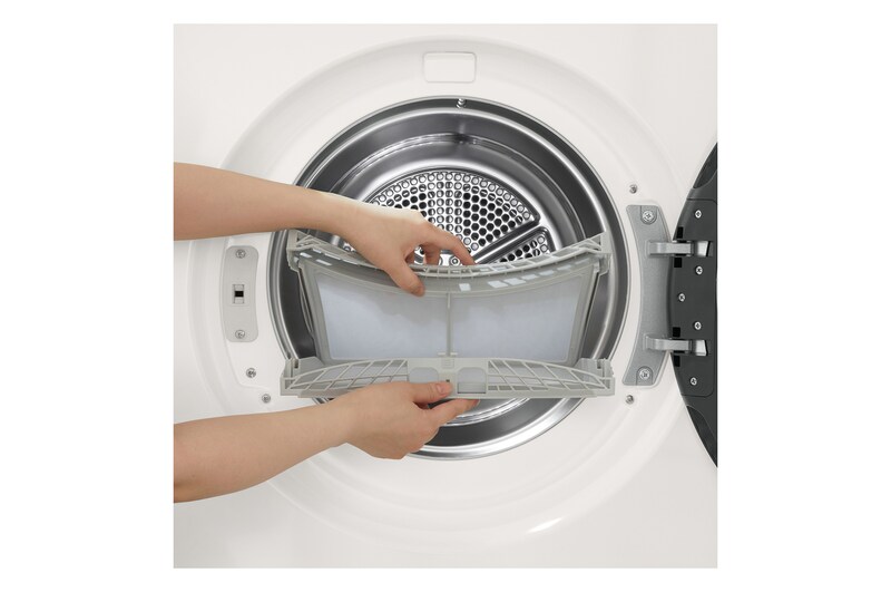 LG 9kg Warmtepomp droger Wit | Zelfreinigende condensor | Eco Hybrid™ | Sensor Dry | LG NL, RHX5009TWB