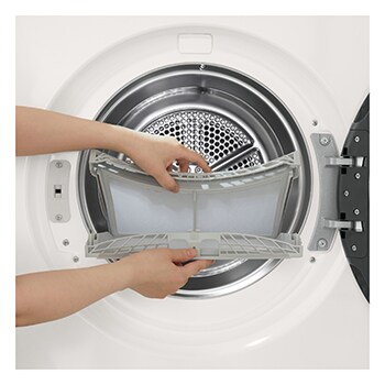 LG 10kg Warmtepomp droger Wit | Zelfreinigende condensor | Eco Hybrid™ | Sensor Dry | LG NL, RHX5010THB