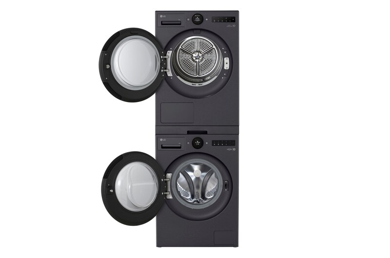 LG Tussenstuk Wasmachine/Droger Zwart | Wasmachine Stapelen | LG VX, DK2B