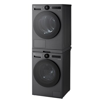 LG Tussenstuk Wasmachine/Droger Zwart | Wasmachine Stapelen | LG VX, DK2B