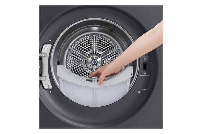 LG 10kg Warmtepomp droger Zwart | Zelfreinigende condensor | Eco Hybrid™ | Dual Inverter Heat Pump™ | LG NL, RT10X8B