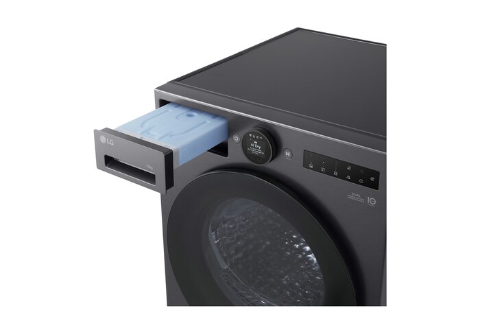 LG 10kg Warmtepomp droger Zwart | Zelfreinigende condensor | Eco Hybrid™ | Dual Inverter Heat Pump™ | LG NL, RT10X8B