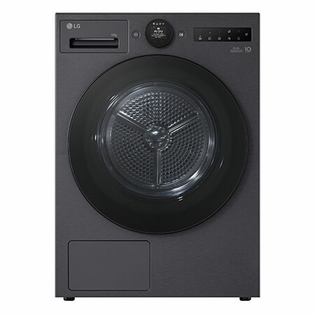 10kg Warmtepomp droger Zwart | Zelfreinigende condensor | Eco Hybrid™ | Dual Inverter Heat Pump™ | LG NL - RT10X8B
