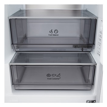 LG 333L Koel‑vriescombinatie Zilver | DoorCooling+™ | LinearCooling™ | Fresh Balancer™ | LG NL, GBBS514CPY