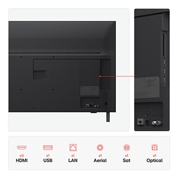 LG 43 inch LG UHD AI UA75 4K Smart TV 2025, 43UA75006LA