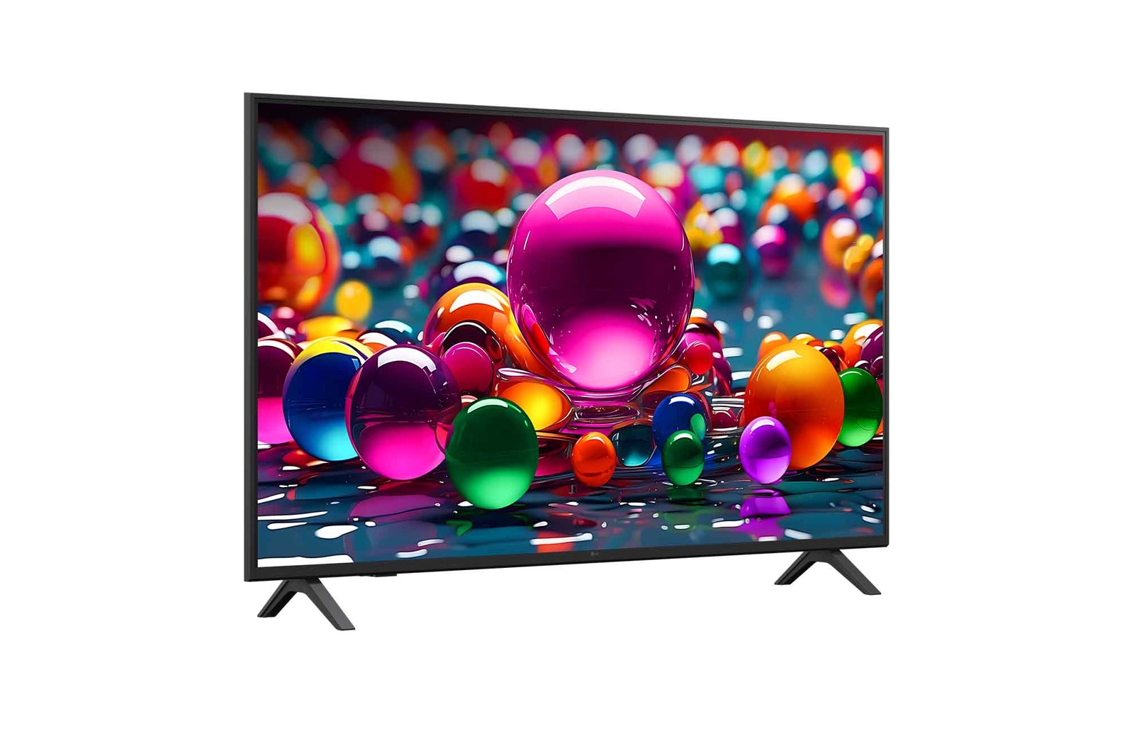 Achteraanzicht van een LG UHD UA75 TV.