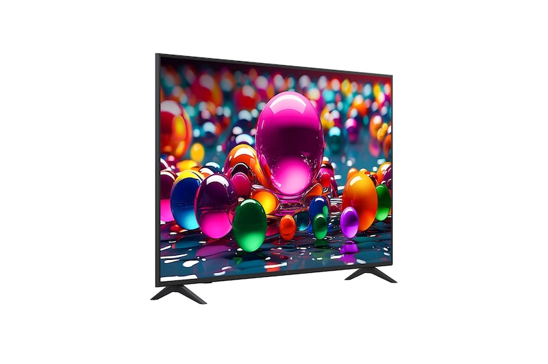  Rear view of LG UHD UA75 TV.